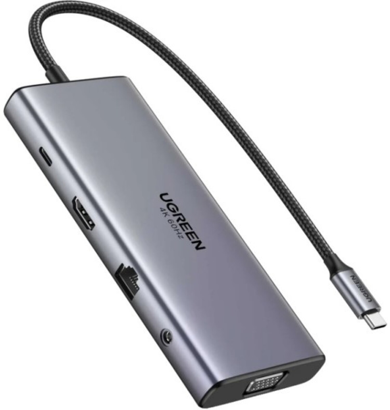 Купить Хаб USB UGREEN USB 3.2 Type-C 1xUSB-A3.2/1xUSB-A3.1/2xUSB-C3.2/ RJ45/HDMI/VGA/RJ45/SD/TF+3.5mm PD CM639 (45520) - Фото 1 Хаб USB UGREEN USB 3.2 Type-C 1xUSB-A3.2/1xUSB-A3.1/2xUSB-C3.2/ RJ45/HDMI/VGA/RJ45/SD/TF+3.5mm PD CM639 (45520) - Фото 1