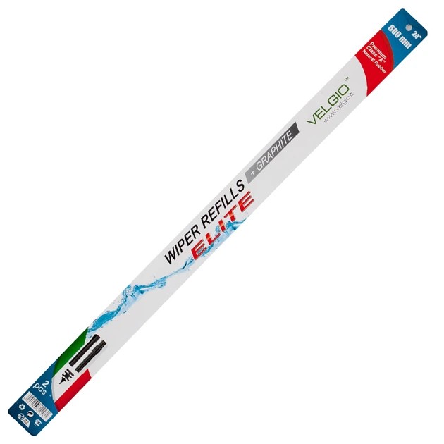 Змінна гумка для щітка склоочисника Velgio Elit 24/600 мм з металевими направляючими (89600) - Фото 1