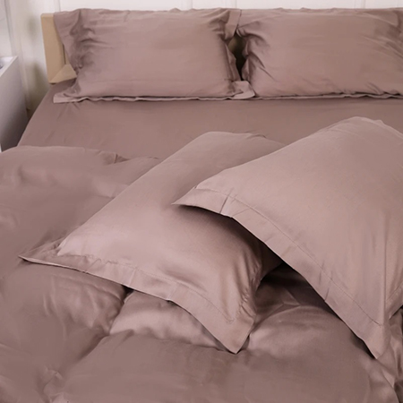 Простирадло двоспальне MirSon Imperial Tencel №08 Beige 180х200 см (2200010756548) - Фото 1