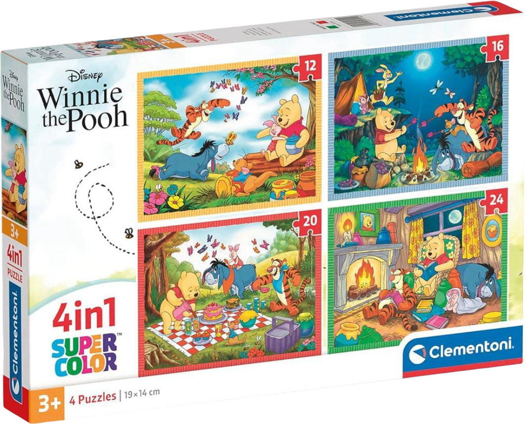 Купити Пазли (3-4 роки) Clementoni Winnie the Pooh 12,16,20 та 24 ел. (21514) - Фото 1 Пазли (3-4 роки) Clementoni Winnie the Pooh 12,16,20 та 24 ел. (21514) - Фото 1