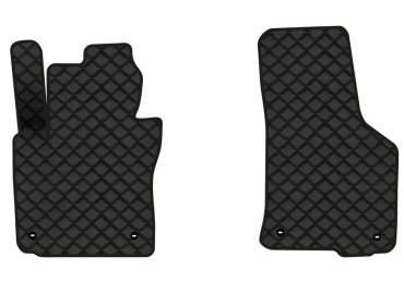 Коврики из экокожи в салон авто передние EVAtech для Octavia A5 (MT, 8 clips) Skoda 2004-2013 2 поколение Combi EU (SK12158AV2TL4BBB) - Фото 1