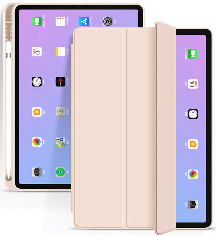 Чохол для планшета BeCover Tri Fold Soft TPU з кріпленням for Apple iPad 10.9" (2022/2024)/iPad (А16) 2025 11" Pink (708462) - Фото 1