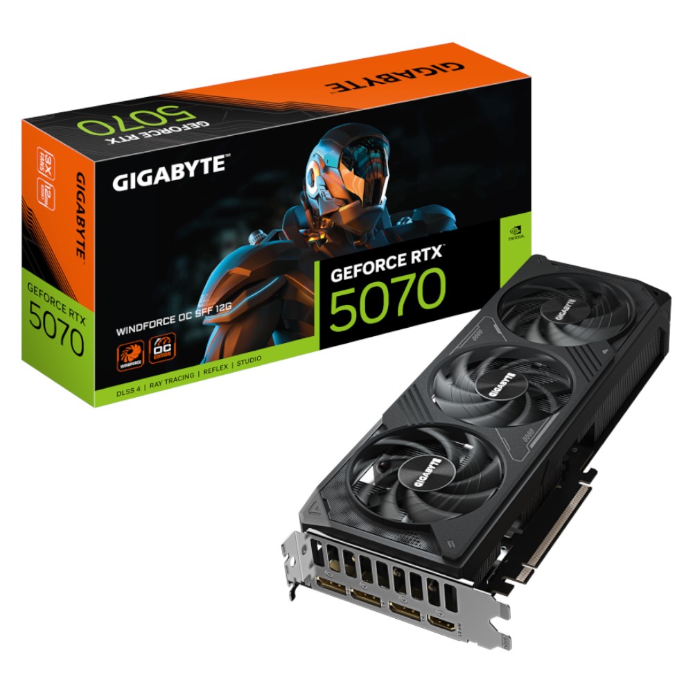 Відеокарта Gigabyte PCI-Ex GeForce RTX 5070 Windforce OC 12GB GDDR7 192bit (GV-N5070WF3OC-12GD) - Фото 1