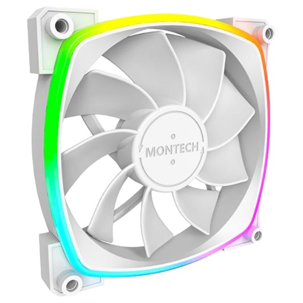 Корпусний вентилятор Montech CASE FAN 120MM/RX120 PWM WHITE MONTECH - Фото 1