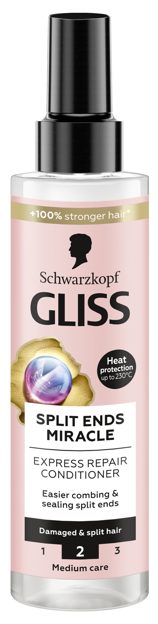 Спрей для волосся GLISS експрес-конд. Split Ends Miracle 200 мл - Фото 1
