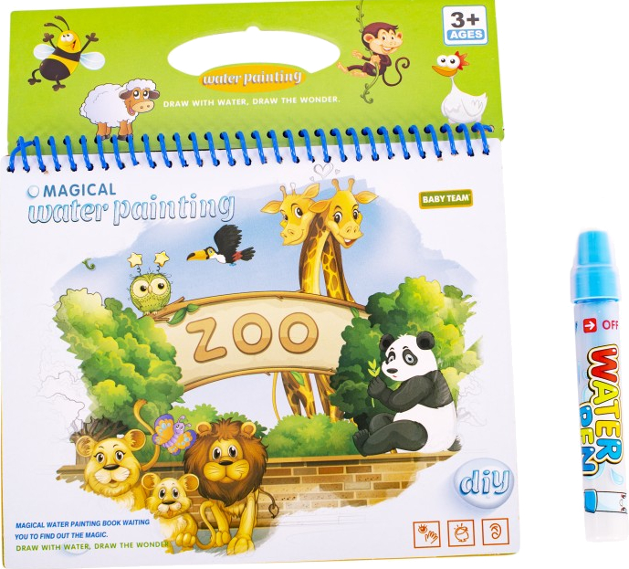 Книжка-игрушка Baby Team водная (9030_зоопарк) - Фото 1