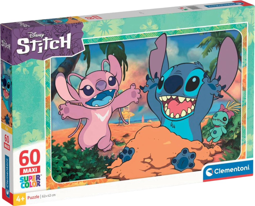Купити Пазли (5-7 років) Clementoni Disney Stitch серія MAXI 60 ел. (26596) - Фото 1 Пазли (5-7 років) Clementoni Disney Stitch серія MAXI 60 ел. (26596) - Фото 1