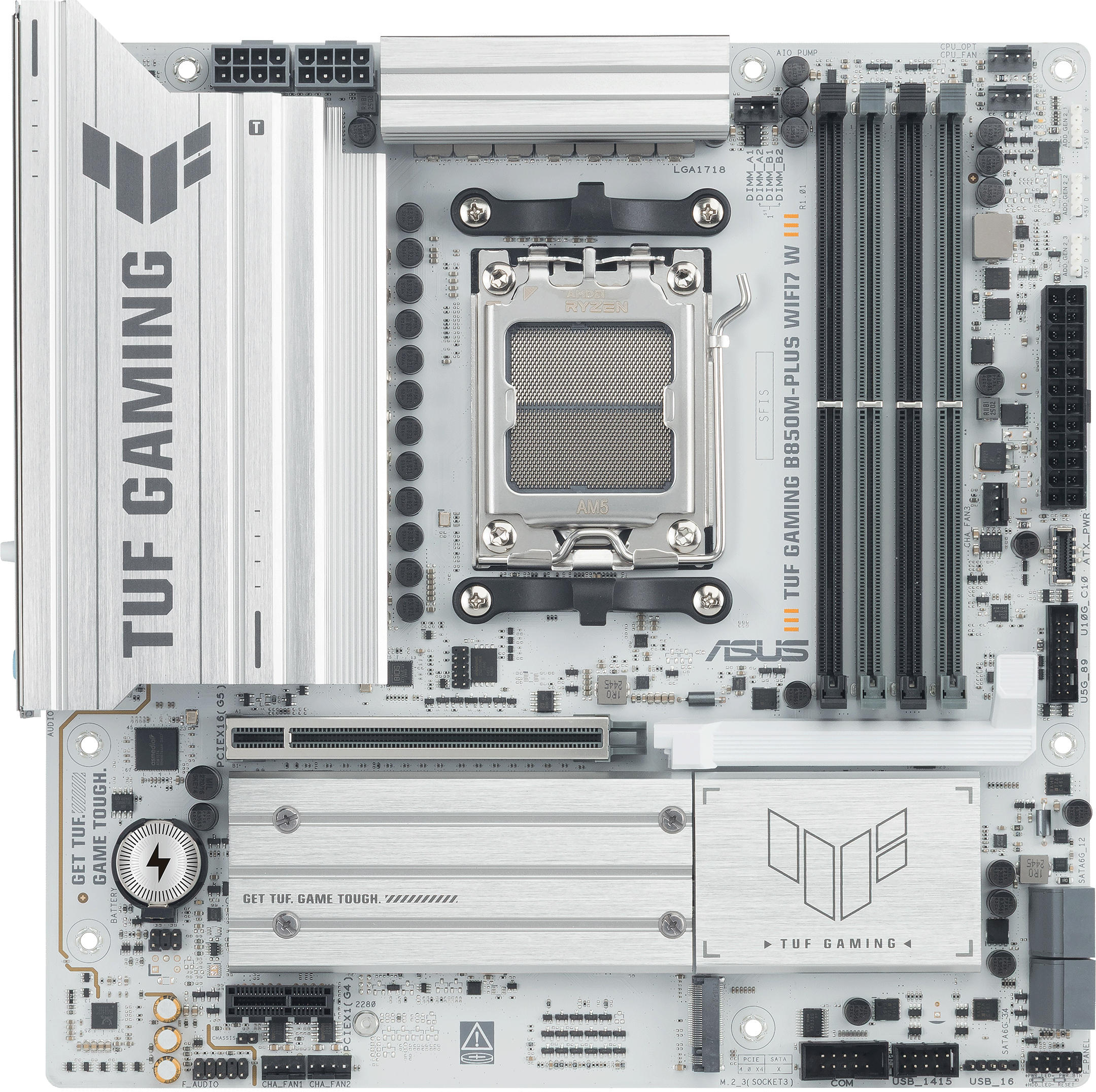 Материнська плата Asus TUF GAMING B850M-PLUS WIFI7 W sAM5 B850 4xDDR5 - Фото 1