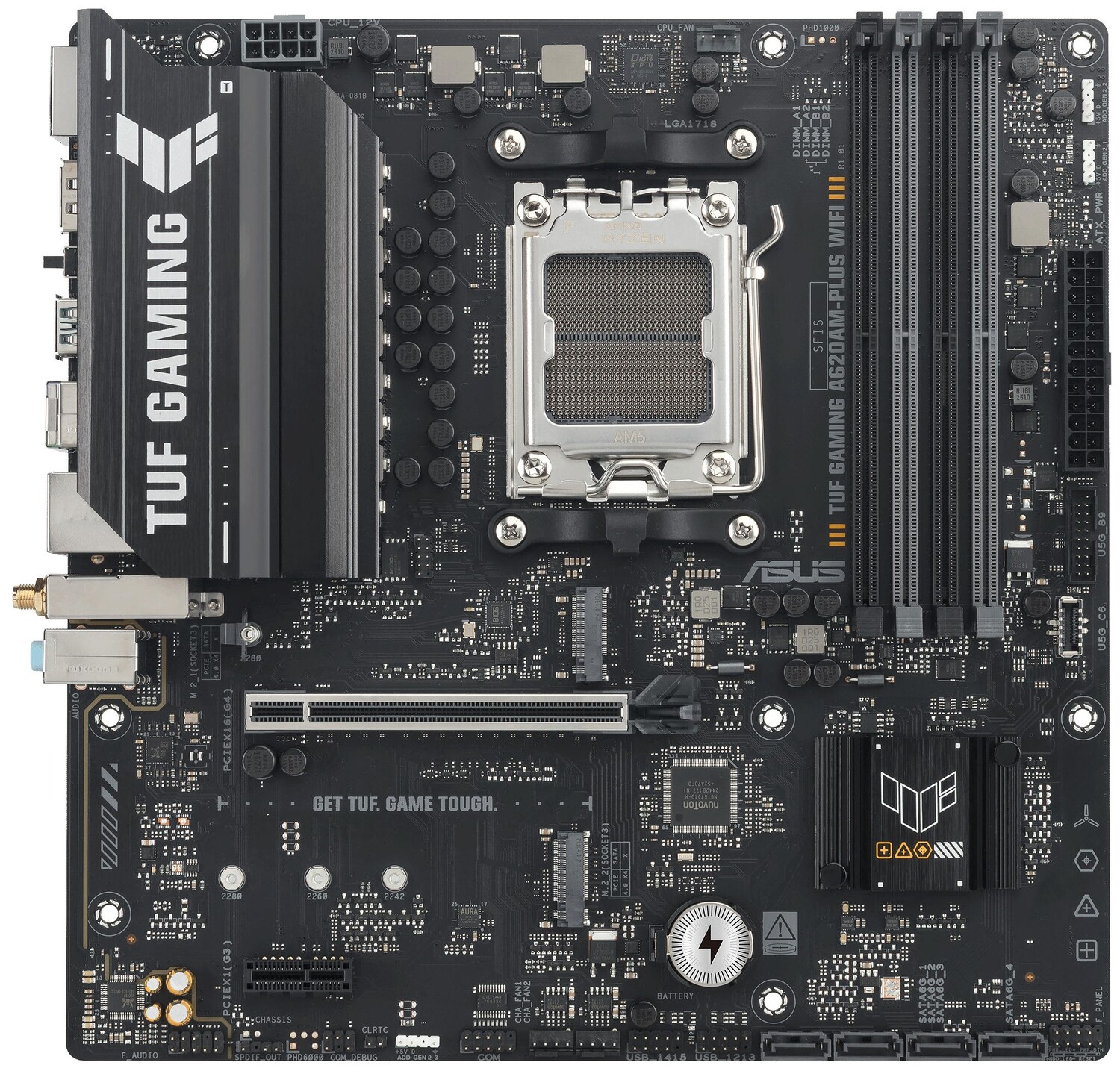 Купить Материнская плата Asus TUF GAMING A620AM-PLUS WIFI DDR5 - Фото 1 Материнская плата Asus TUF GAMING A620AM-PLUS WIFI DDR5 - Фото 1