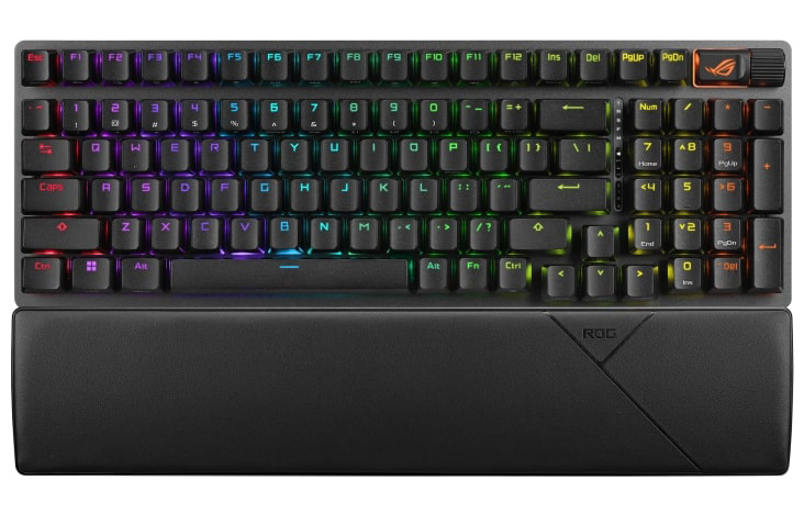 Клавиатура беспроводная игровая Asus ROG Strix Scope II RGB NX USB/BT/WL EN (90MP037A-BKUA01) - Фото 1