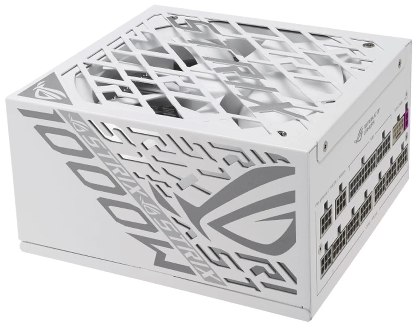Блок питания для ПК Asus ROG STRIX 1000W Platinum White Edition (90YE00W4-B0NA00) - Фото 1