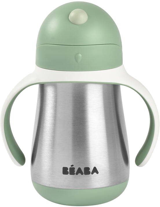 Поильник-непроливайка детский Beaba з трубочкой Beaba 250 мл Green (913535) - Фото 1