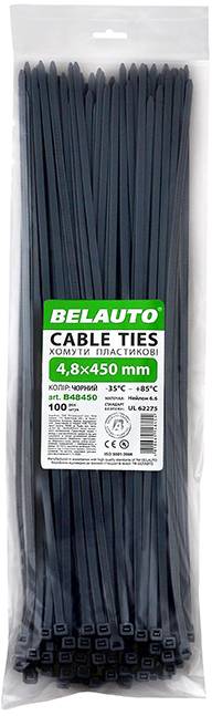 Набір хомутів BelAuto 4.8x450 (B48450) - Фото 1