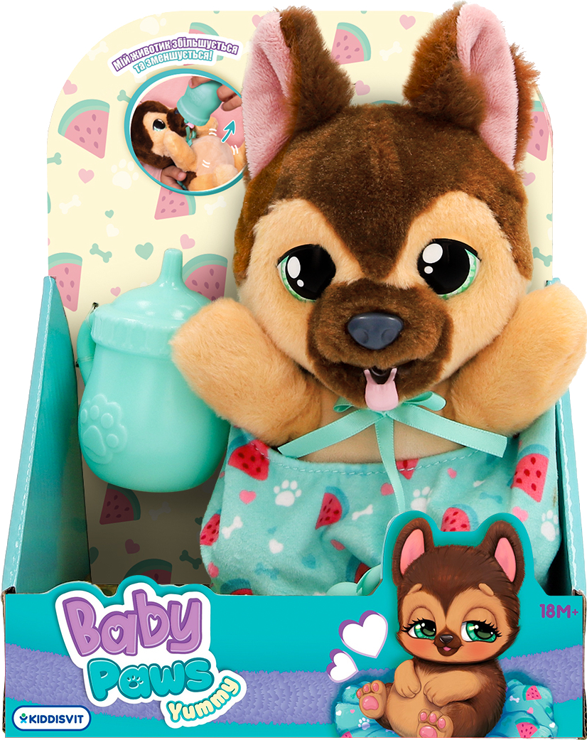 Интерактивная игрушка мягкая Baby Paws серии Yummy – НЕМЕЦКАЯ ОВЧАРКА (с аксесс.) (926363IM) - Фото 1