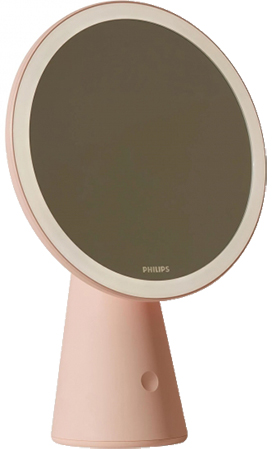 Косметическое зеркало Philips Mirror 4.5w 5000/4000/3000K USB розовый (929003194907) - Фото 1