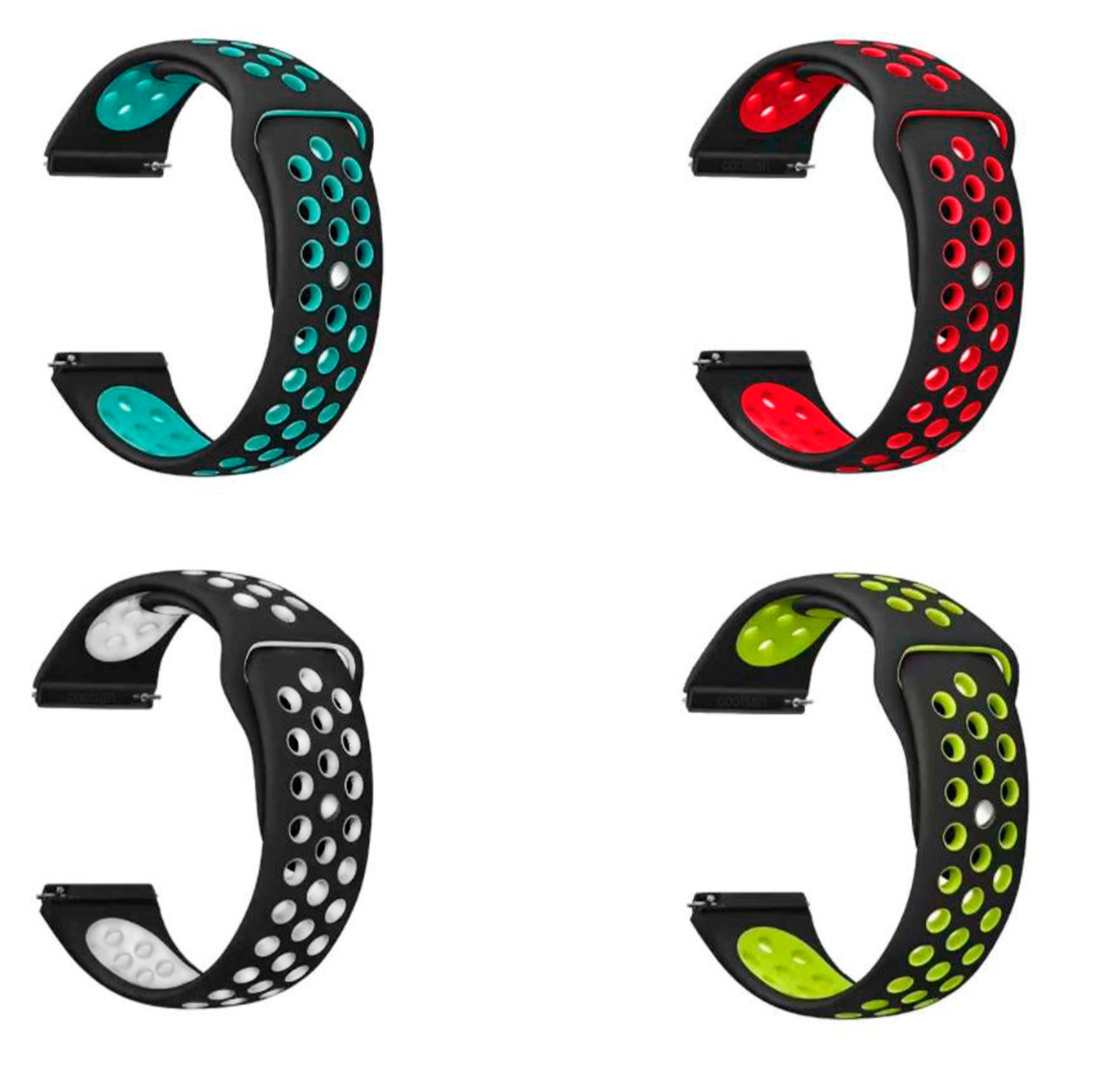 Ремінець для смарт-годинника BeCover набір 4 кольори Vents Style for Nokia / Withings Steel / Steel HR Girl (706534) - Фото 1