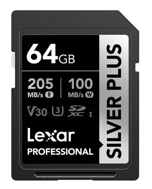 Карта пам'яті Lexar SDXC 64GB UHS-I (LSDSIPL064G-BNNNG) - Фото 1