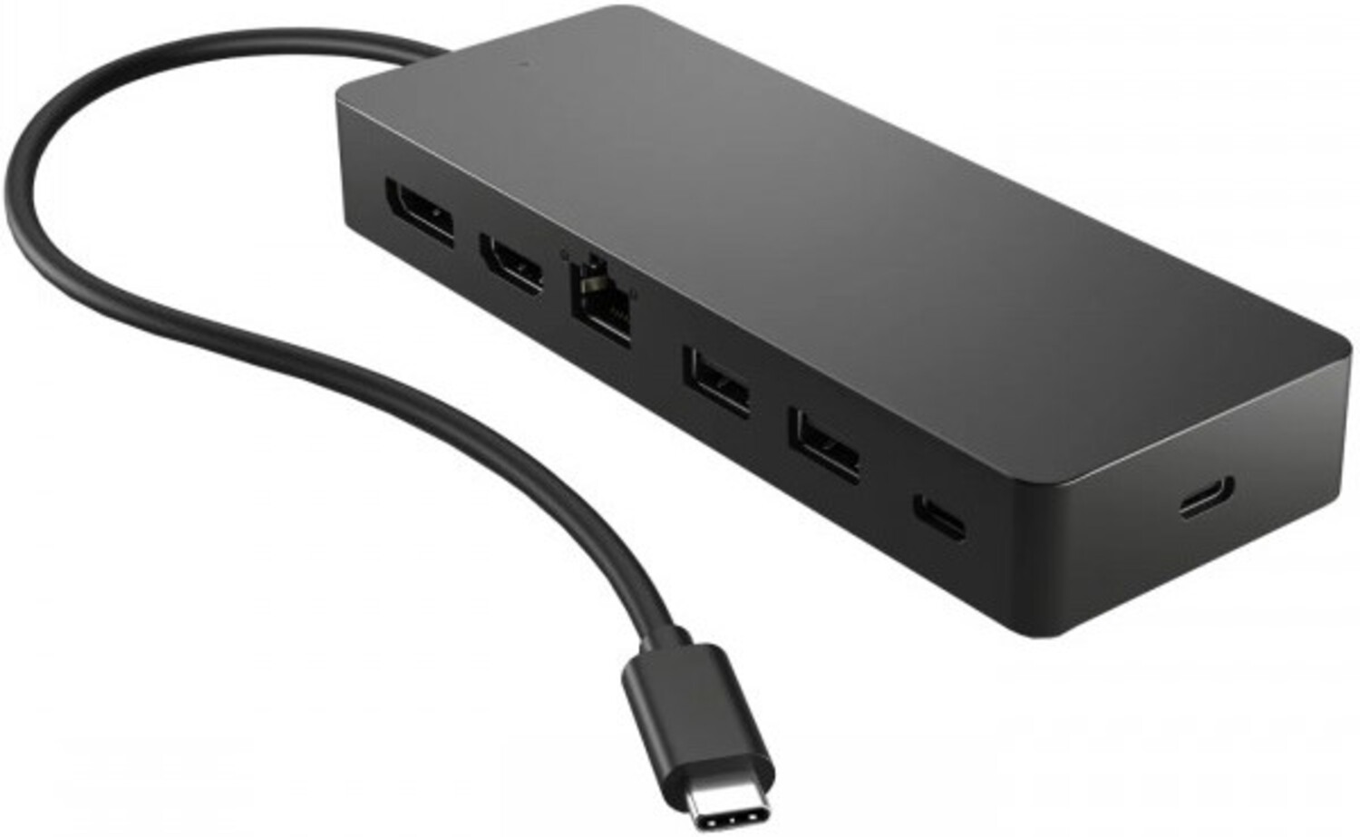 Хаб USB HP USB3.1 Type-C - HDMI/USB 3.0x2/Type-Cx2/DP/RJ45/Ethernet Black (50H55UT) - Фото 1