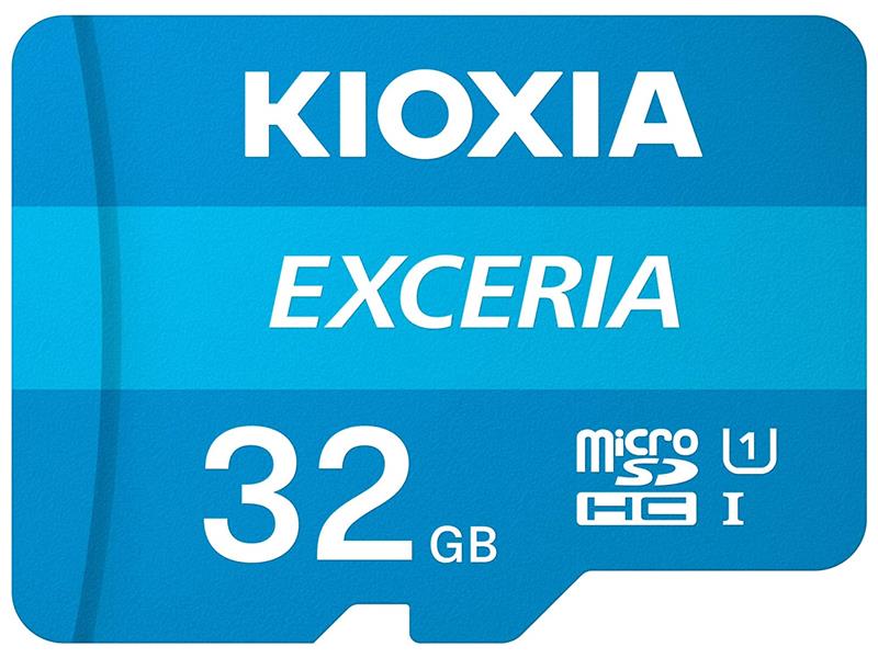 Карта памяти Kioxia MicroSDHC 32GB UHS-I Class 10 Exceria R100MB/s (LMEX1L032GG2) + SD-адаптер - Фото 1