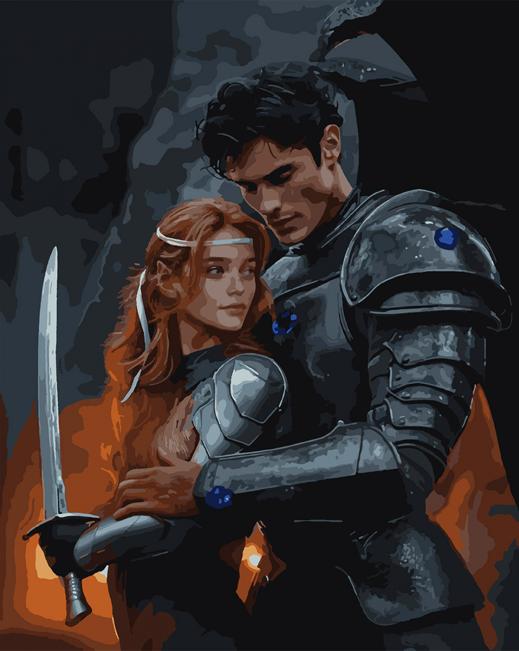 Картина по номерам Santi Шипы и розы. Фейра и Ризонт 40х50 см (955061) - Фото 1