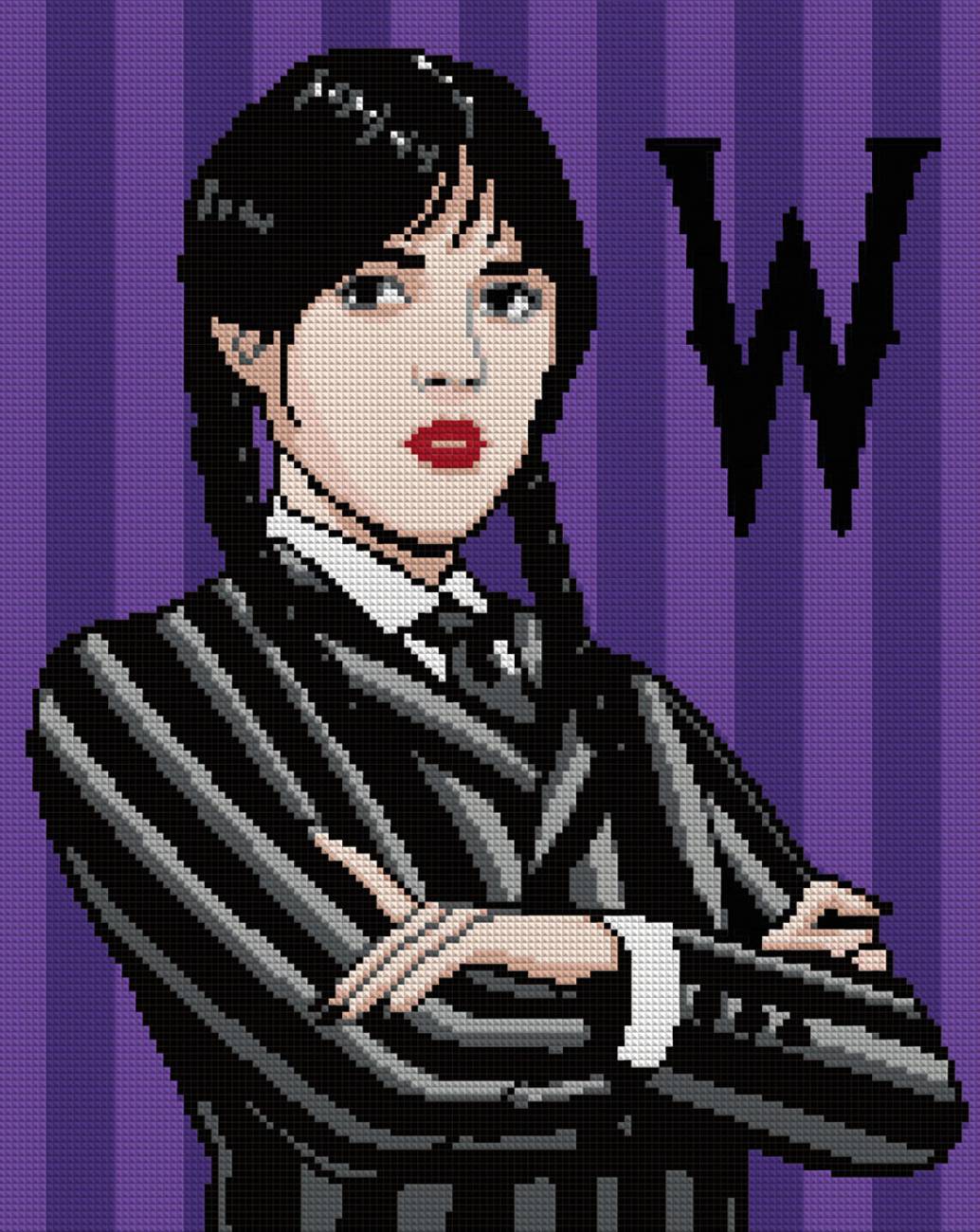 Алмазная живопись Santi Wednesday Addams 40х50 см (955333) - Фото 1