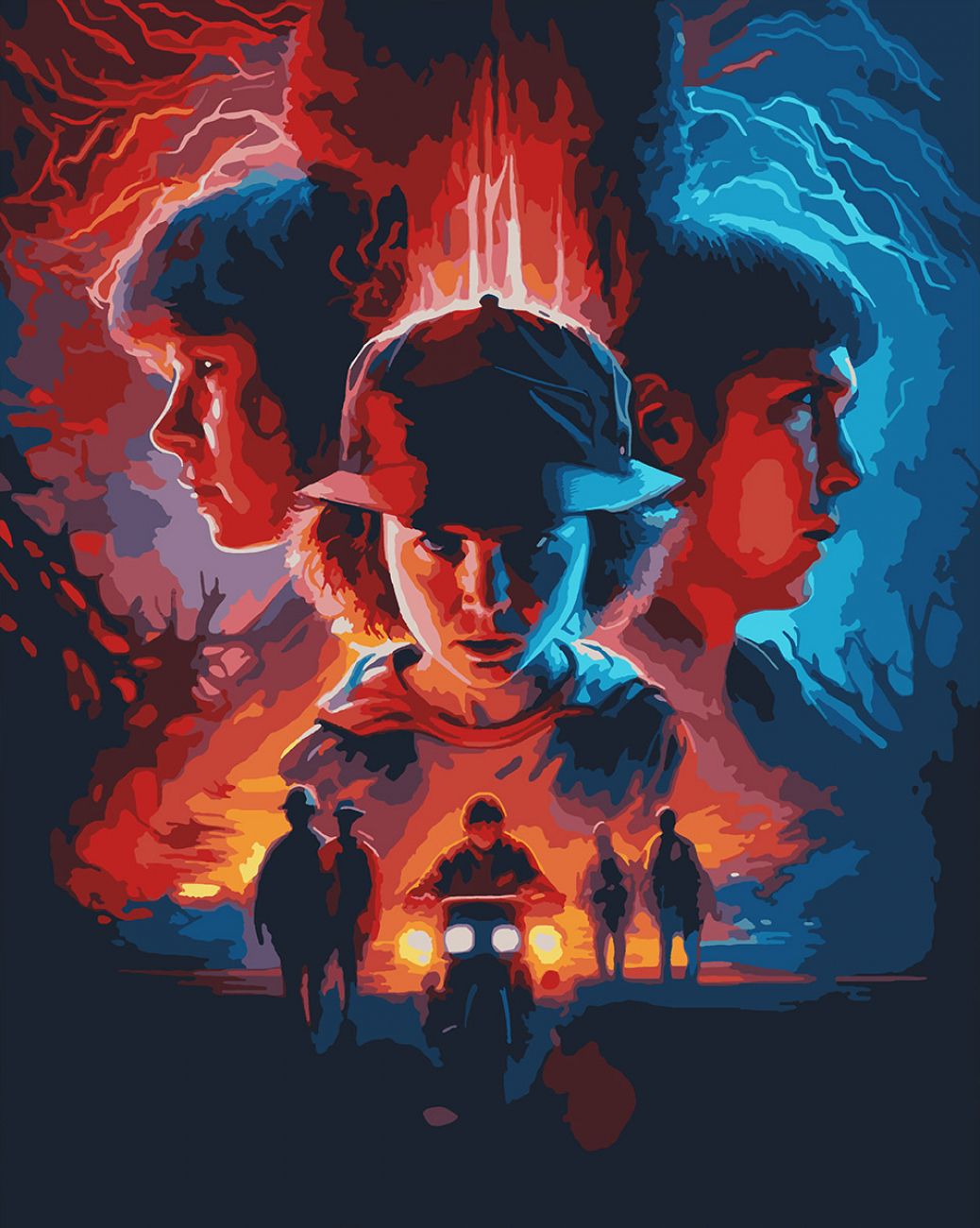 Купить Картина по номерам Santi Очень странные чудеса. Дети Хокинса 40х50 см (955783) - Фото 1 Картина по номерам Santi Очень странные чудеса. Дети Хокинса 40х50 см (955783) - Фото 1