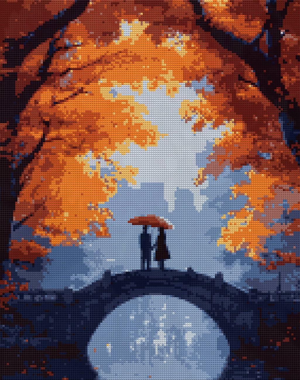 Алмазная живопись Santi Осенняя романтика 40х50 см на подрамнике (956062) - Фото 1