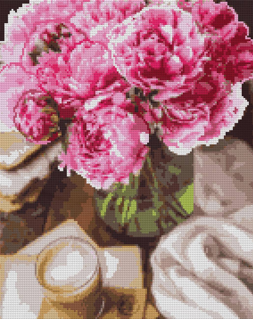 Алмазная живопись Santi Пионы и утро 40х50 см на подрамнике (956063) - Фото 1