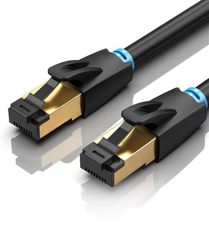 Кабель патч-корд Vention CAT 8 SFTP Ethernet, 20 m Black (IKABQ) - Фото 1