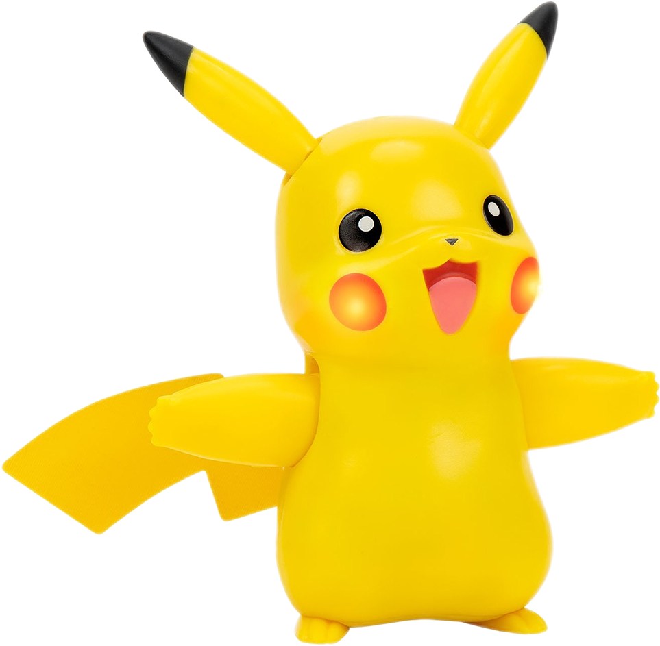 Интерактивная игрушка резиновая Pokemon МОЙ ДРУГ ПИКАЧУ (свет, звук) (97759) - Фото 1