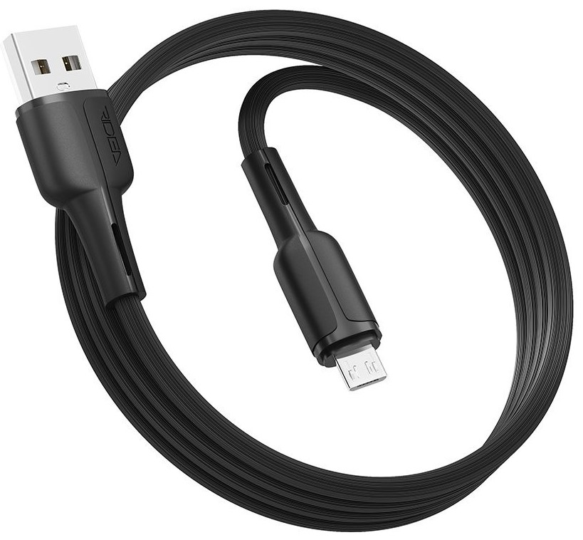 Кабель синхронизации данных Ridea CommonPro Micro 3A Black (RC-CO10) - Фото 1