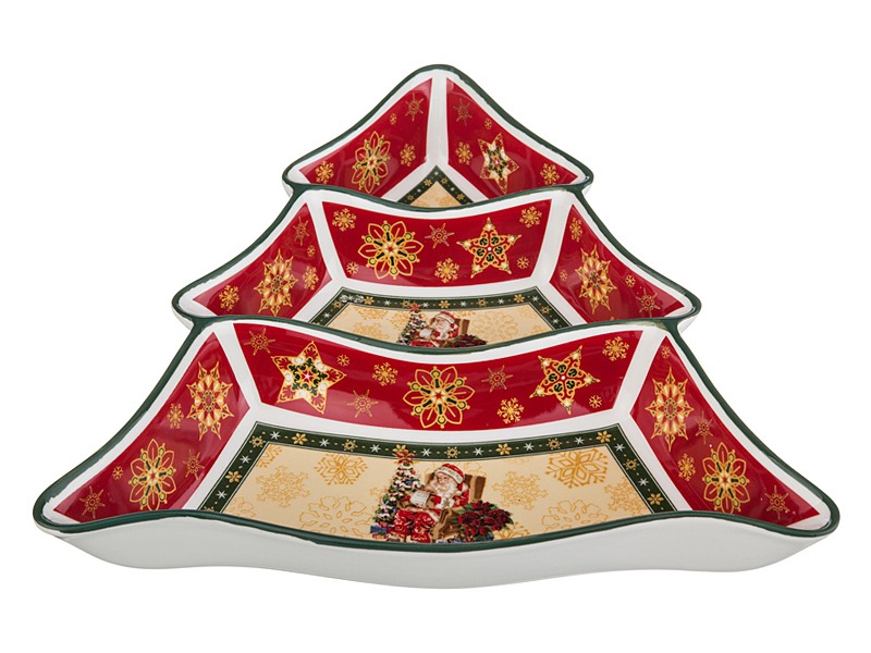 Менажниця Lefard Christmas collection 24х24х5 см (986-001)