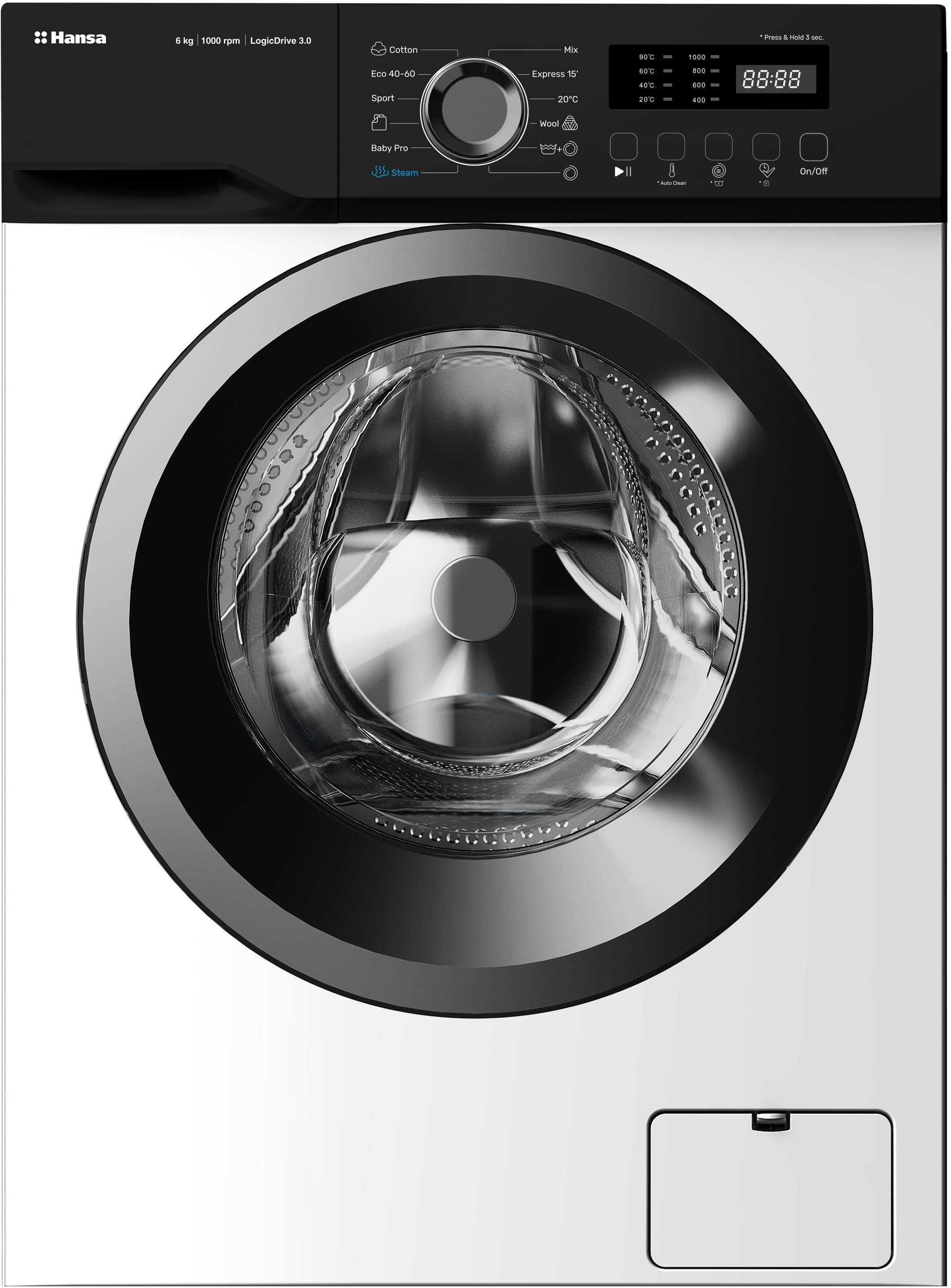 Пральна машина Hansa WHS6100D2BSW - Фото 1