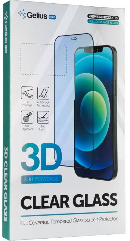 Защитное стекло для смартфона Gelius Pro 3D for iPhone 14 Black (93180) - Фото 1