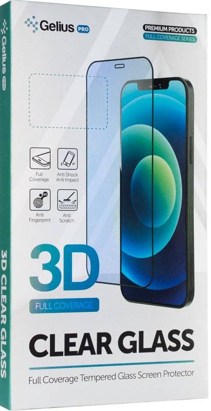 Защитное стекло для смартфона Gelius Pro 3D for iPhone 14 Pro Black (93182) - Фото 1