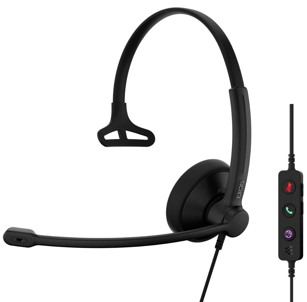 Гарнитура проводная Epos IMPACT 100 MS Mono USB-C+A - Фото 1