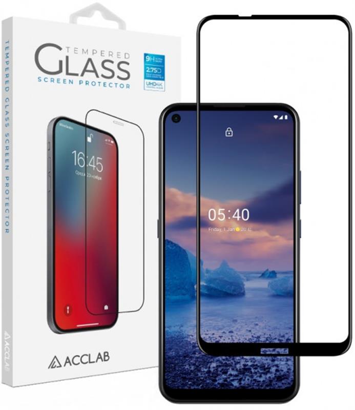 Защитное стекло для смартфона ACCLAB Full Glue for Nokia 5.4 Black (1283126510809) - Фото 1