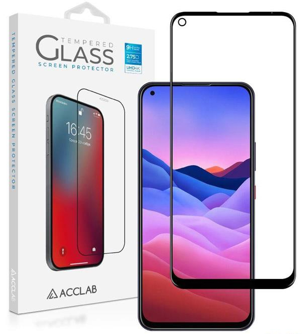 Защитное стекло для смартфона ACCLAB Full Glue for ZTE Blade V2020 Black (1283126508912) - Фото 1