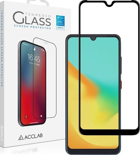 Защитное стекло для смартфона ACCLAB Full Glue for ZTE A7 2019 Black (1283126508851) - Фото 1