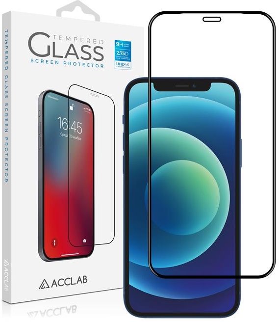 Защитное стекло для смартфона ACCLAB Full Glue for Apple iPhone 12 Mini Black (1283126508226) - Фото 1