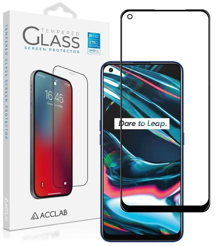 Защитное стекло для смартфона ACCLAB Full Glue for Realme 7 Pro Black (1283126508486) - Фото 1