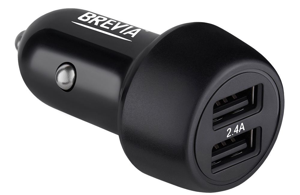Купити Автомобільний зарядний пристрій Brevia ePower DualDrive 12W 2xUSB-A (46012DUB) - Фото 1 Автомобільний зарядний пристрій Brevia ePower DualDrive 12W 2xUSB-A (46012DUB) - Фото 1