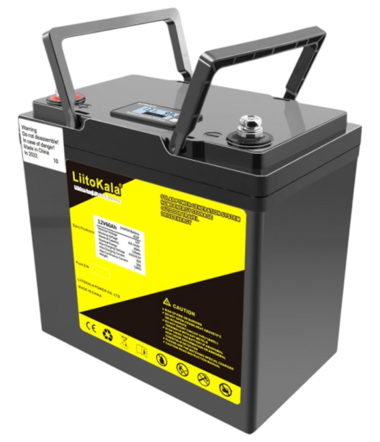 Аккумулятор для ИБП LiitoKala 12V60Ah LiFePO4 LCD - Фото 1
