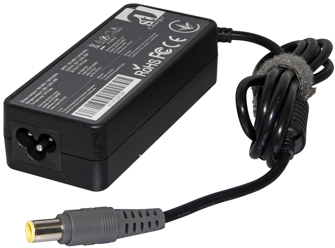 Зарядное устройство для ноутбука 1stCharger Lenovo 65W 20V 3.25A 7.9x5.5 силовой кабель (AC1STLE65WD) - Фото 1