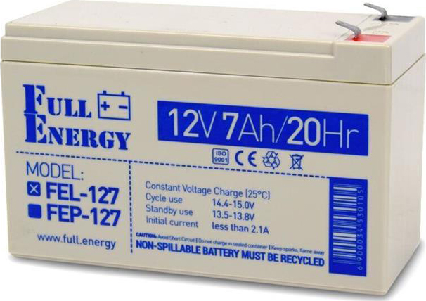 Аккумулятор для ИБП Full Energy 12V 7AH GEL (FEL-127) - Фото 1