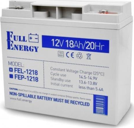 Аккумулятор для ИБП Full Energy 12V 18AH (FEL-1218) GEL - Фото 1