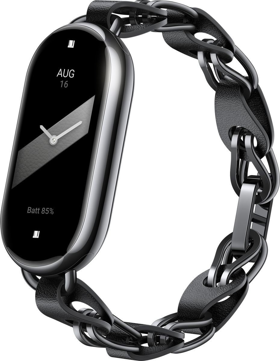 Ремешок для фитнес-браслета Xiaomi Smart Band 8/9 Chain Strap Black - Фото 1