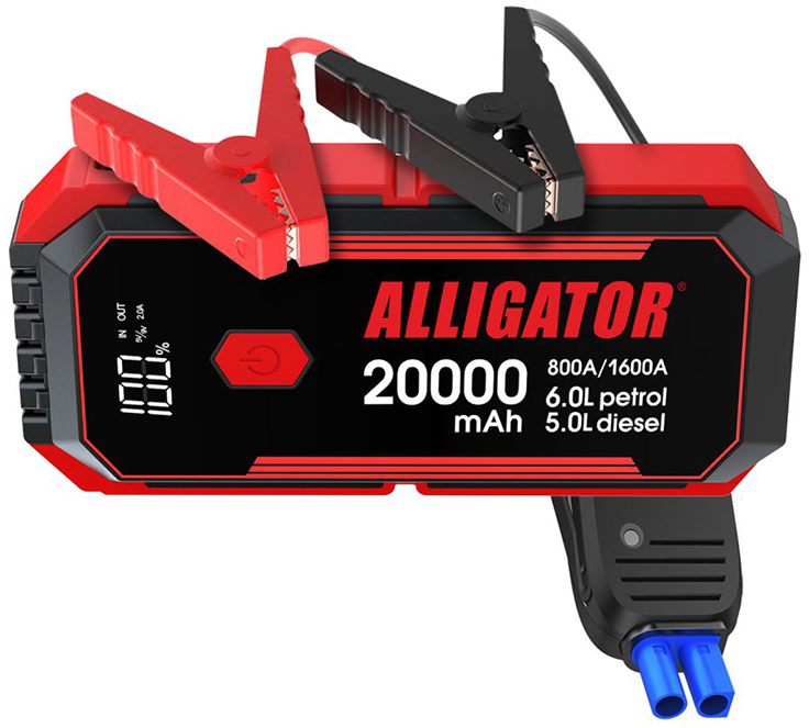 Пускозарядное устройство ALLIGATOR 800A/1600A 20000mAh (JS843) - Фото 1