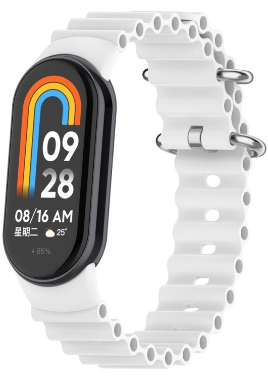 Купити Ремінець для фітнес-браслету BeCover Wave Style for Xiaomi Mi Smart Band 8 / 9 / 10 White (714362) - Фото 1 Ремінець для фітнес-браслету BeCover Wave Style for Xiaomi Mi Smart Band 8 / 9 / 10 White (714362) - Фото 1