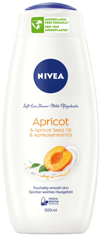 Гель для душа NIVEA Крем Абрикос жен. 500мл - Фото 1